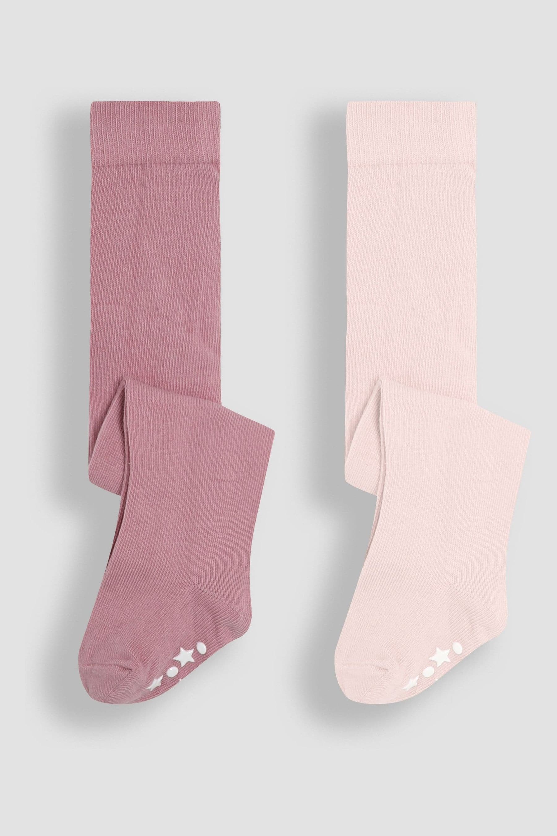 Buy JoJo Maman Bebe Pink Cotton Rich Tights 2 Pack from Next Luxembourg