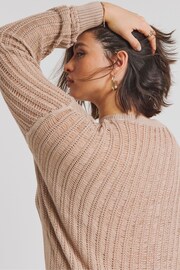 Simply Be Natural Boyfriend Ladder Detail Cardigan - Image 4 of 4