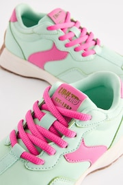 Green Lace-Up Chunky Trainers - Image 6 of 9