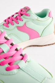 Green Lace-Up Chunky Trainers - Image 9 of 9