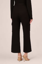 Adrianna Papell Ponte Knit Cargo Pull On Black Trouses - Image 2 of 6