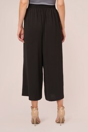 Adrianna Papell Textured Satin Pull On Black Trousers - Image 2 of 6