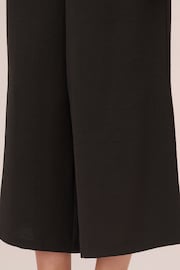 Adrianna Papell Textured Satin Pull On Black Trousers - Image 5 of 6