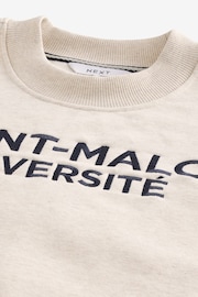 Ecru Marl Crew Sweatshirt Graphic Sweatshirt - Image 6 of 7