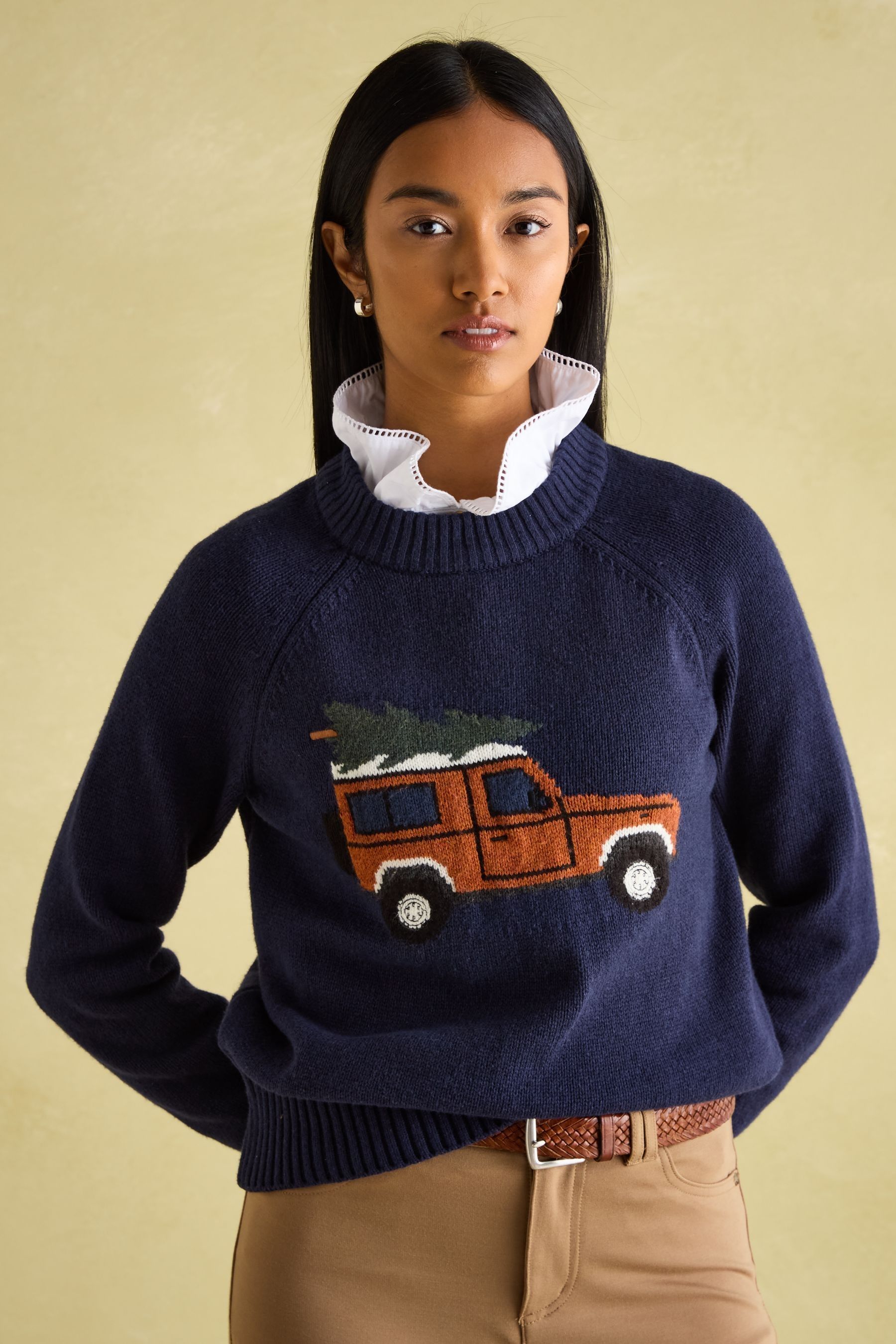 Joules intarsia jumper sale deals