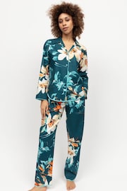 Cyberjammies Green Printed Long Sleeve Pyjama Set - Image 2 of 4