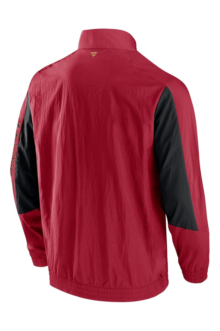 Fanatics Red NFL San Francisco 49ers Woven Track Jacket - Image 3 of 3