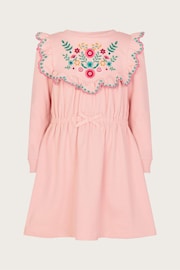 Monsoon Pink Heritage Sweater Dress - Image 1 of 3