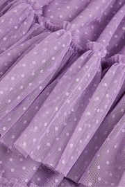 Monsoon Purple Ruffle Tiered Tulle Dress - Image 3 of 3