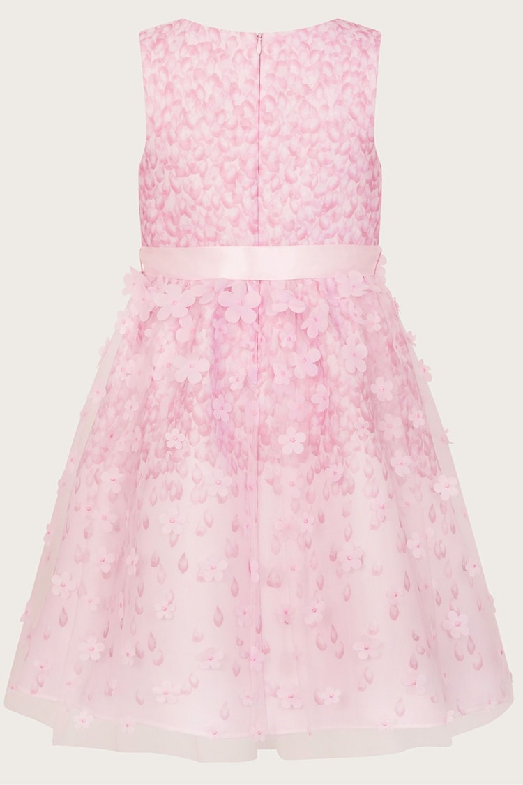 Monsoon Pink Petalina 3D Scuba Dress - Image 1 of 1