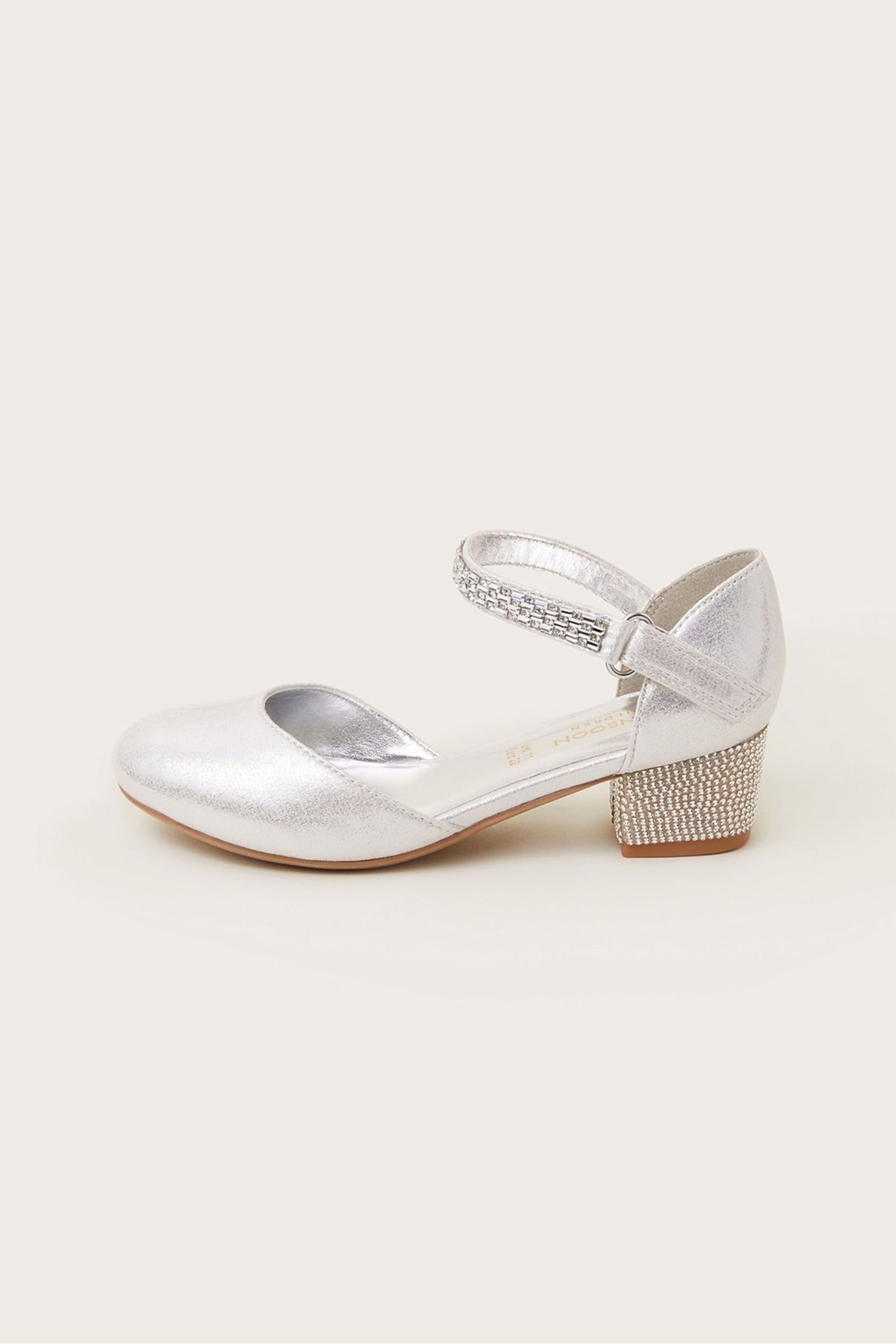 Monsoon Silver Bling Two-Part Heels - Image 2 of 3