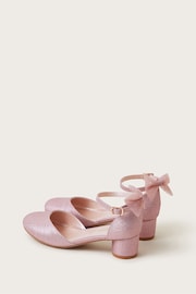 Monsoon Pink Two-Part Bow Heels - Image 3 of 3