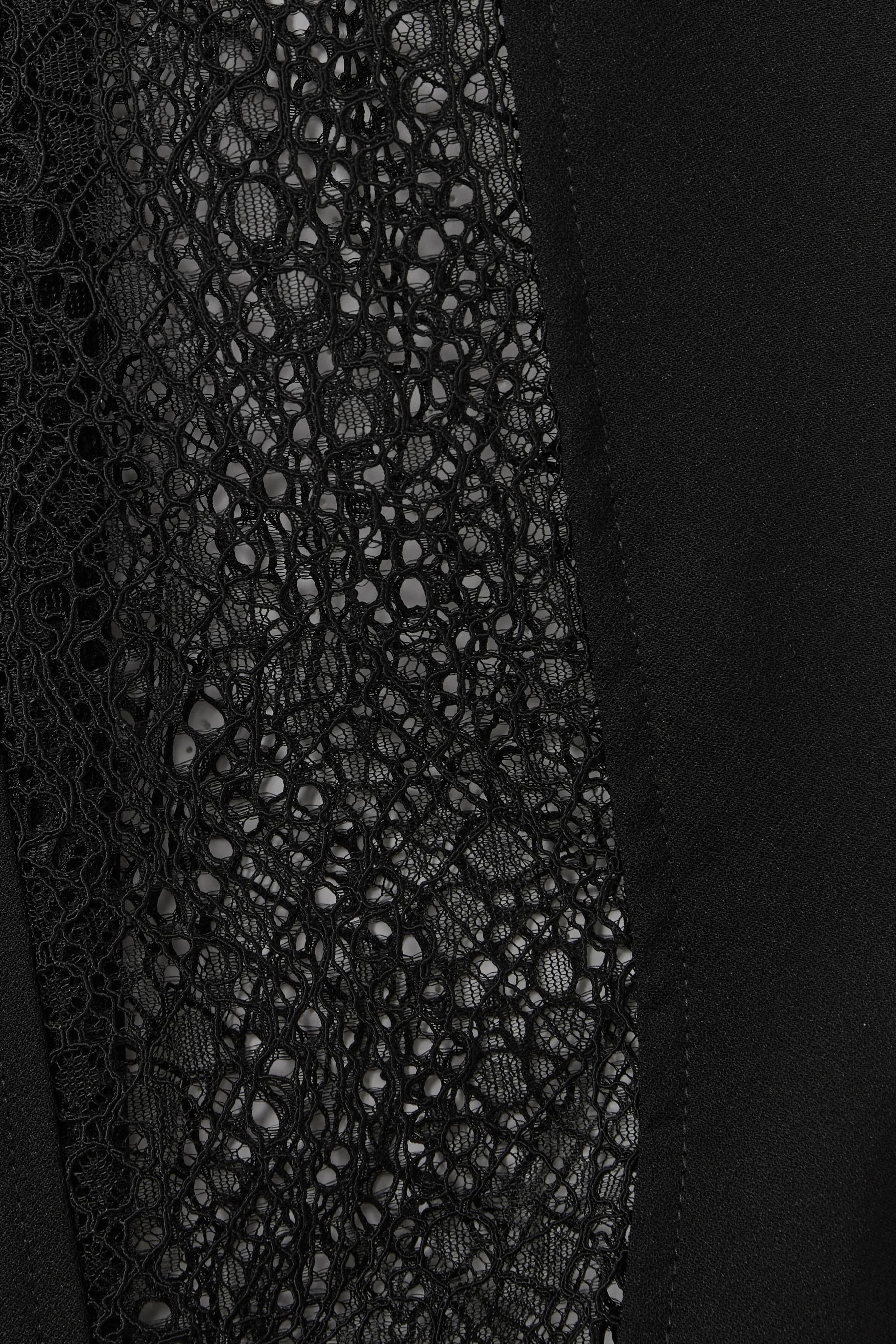 Buy Reiss Black Reema Lace Insert Mini Dress from Next Saudi Arabia
