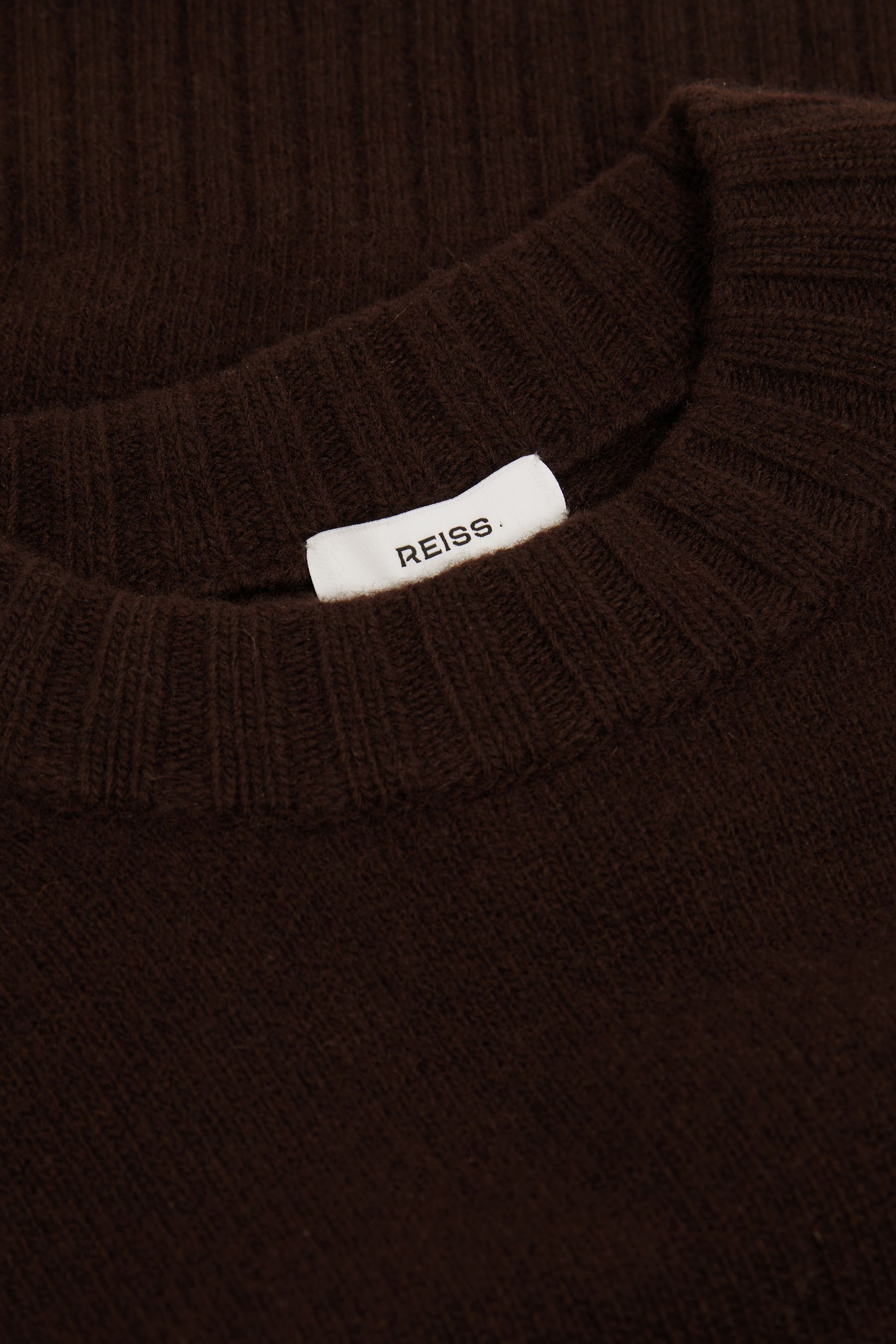 Buy Reiss Chocolate Elena Wool Cashmere Crew Neck Jumper from Next Canada
