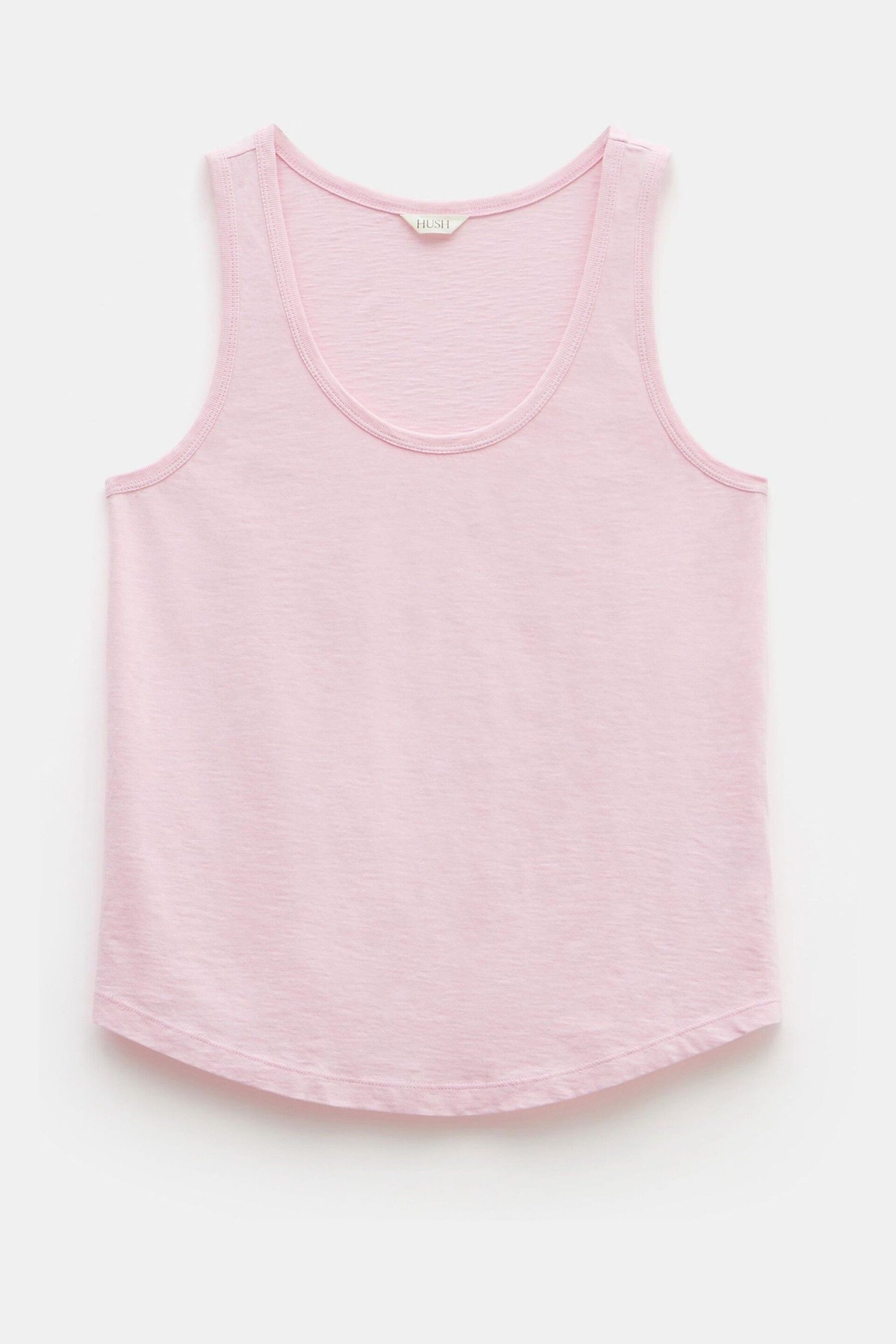 Hush Pink Cotton Slub Tank Top - Image 5 of 5