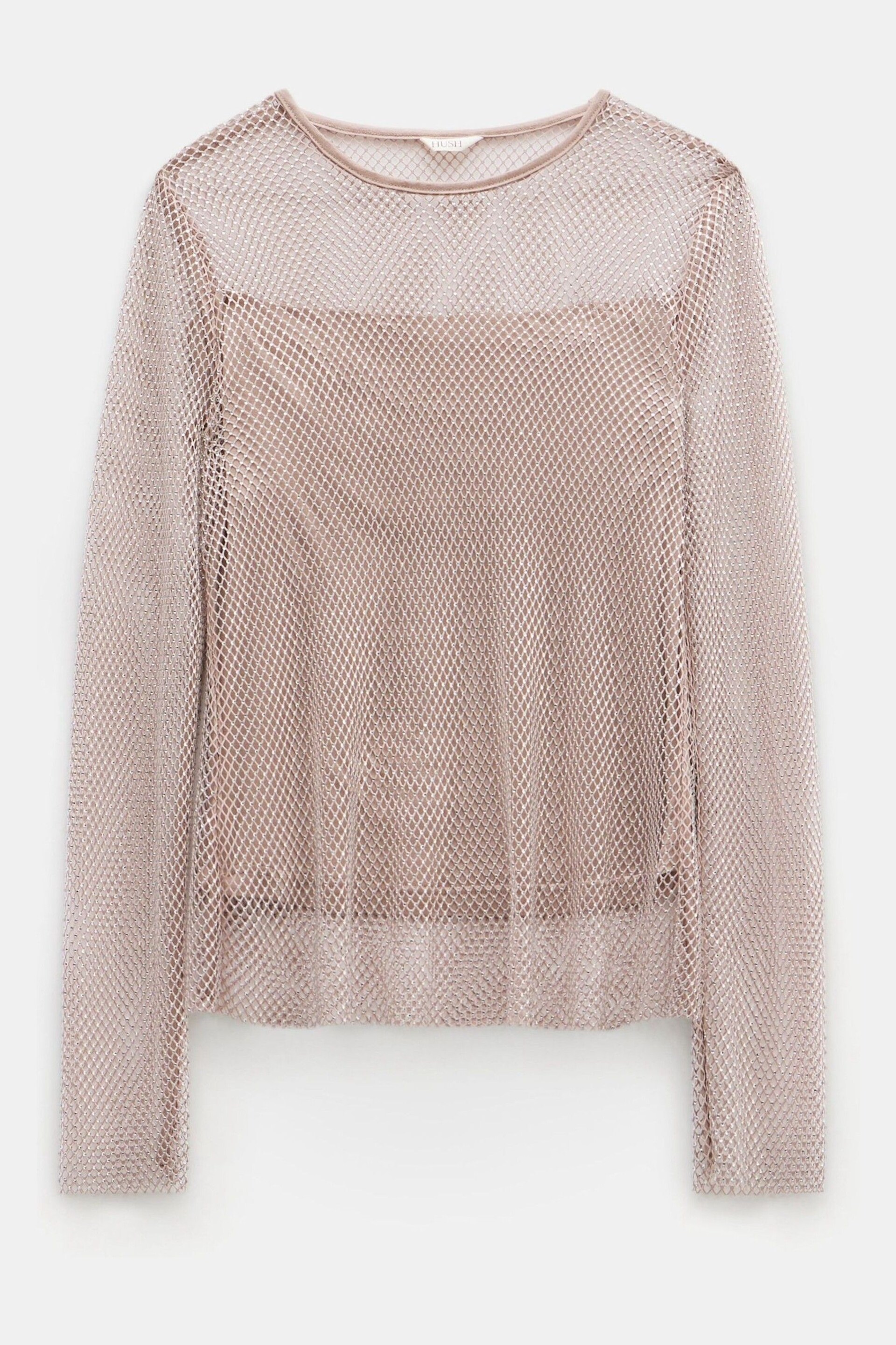 Hush Natural Una Sparkle Long Sleeve Top - Image 5 of 5