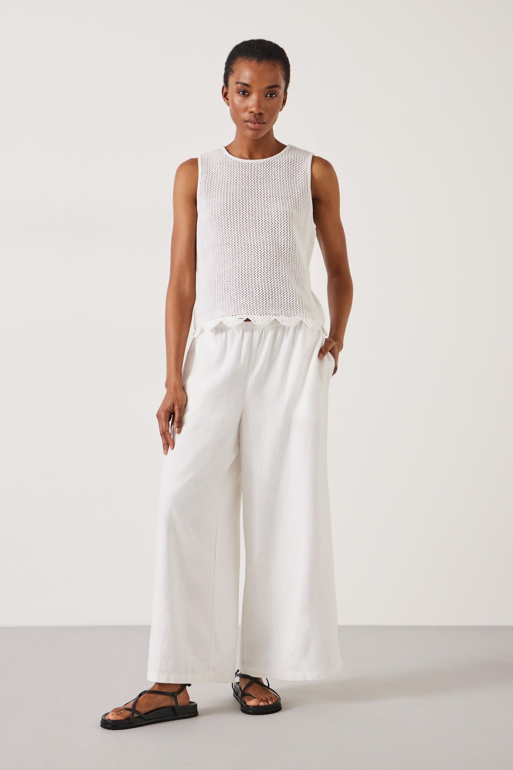 Next white trousers online