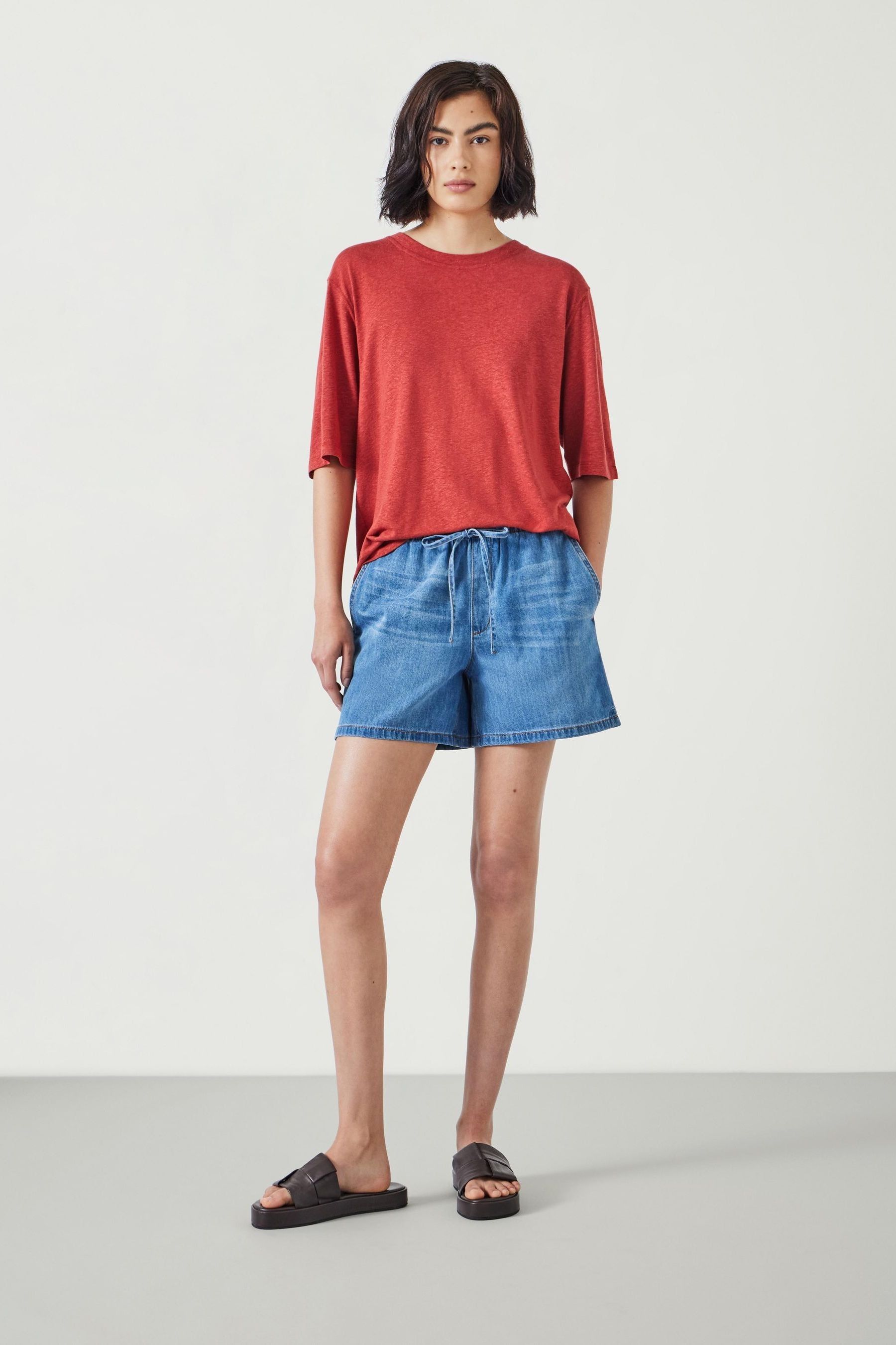 Hush long denim shorts clearance