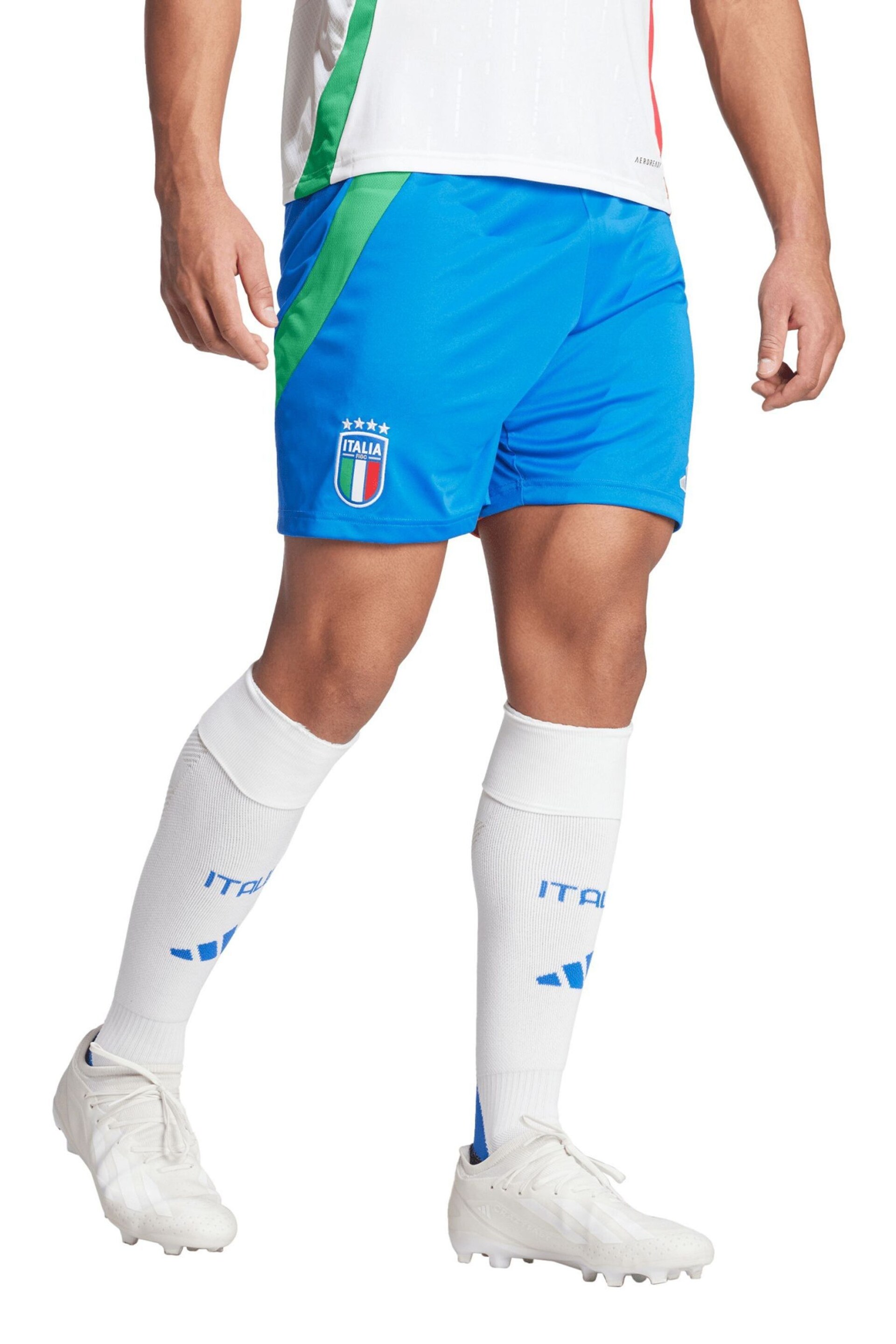 adidas Blue Italy Away 2024 Shorts - Image 1 of 3