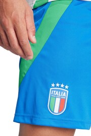 adidas Blue Italy Away 2024 Shorts - Image 3 of 3