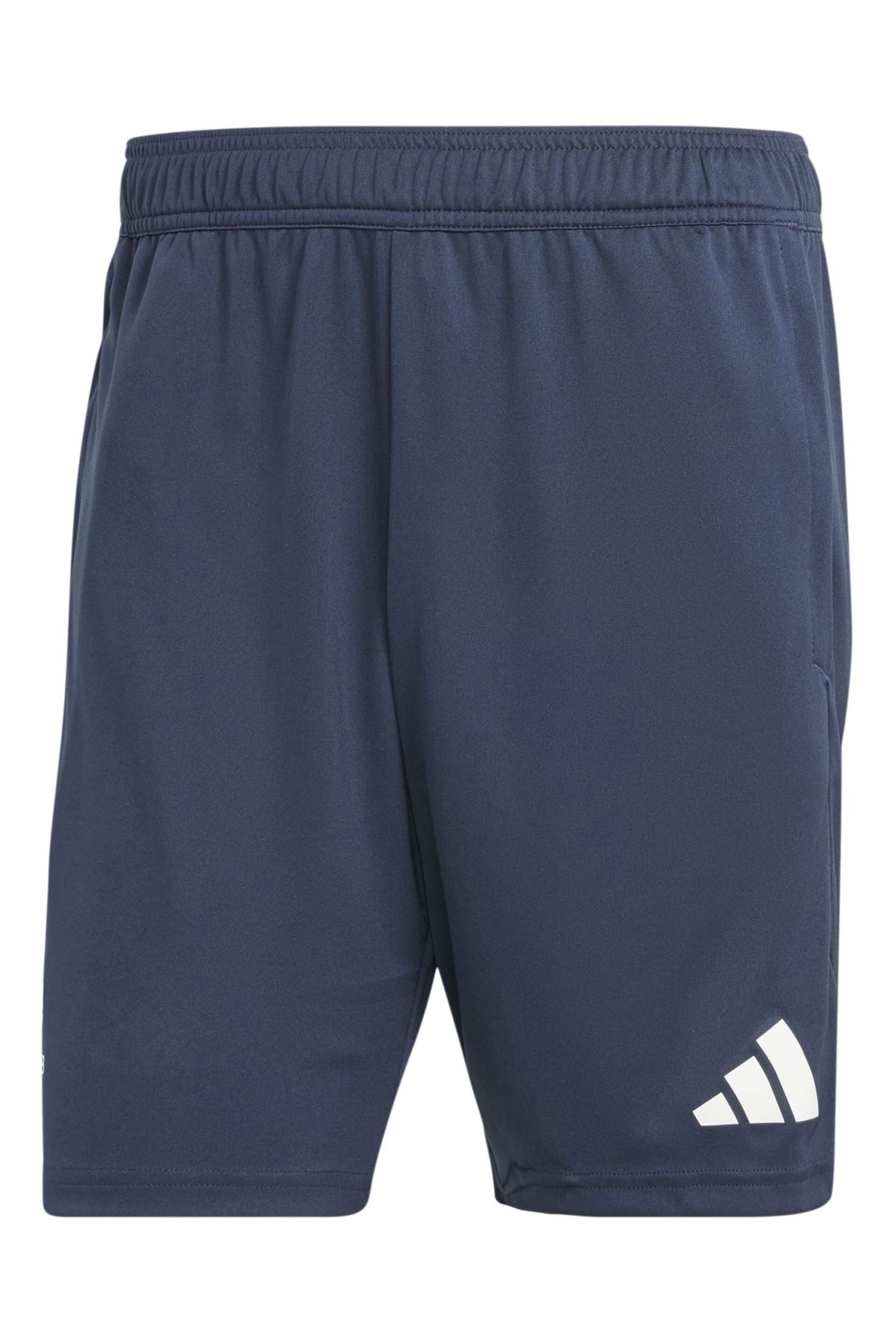 adidas Blue Team GB Training Shorts - Image 3 of 3
