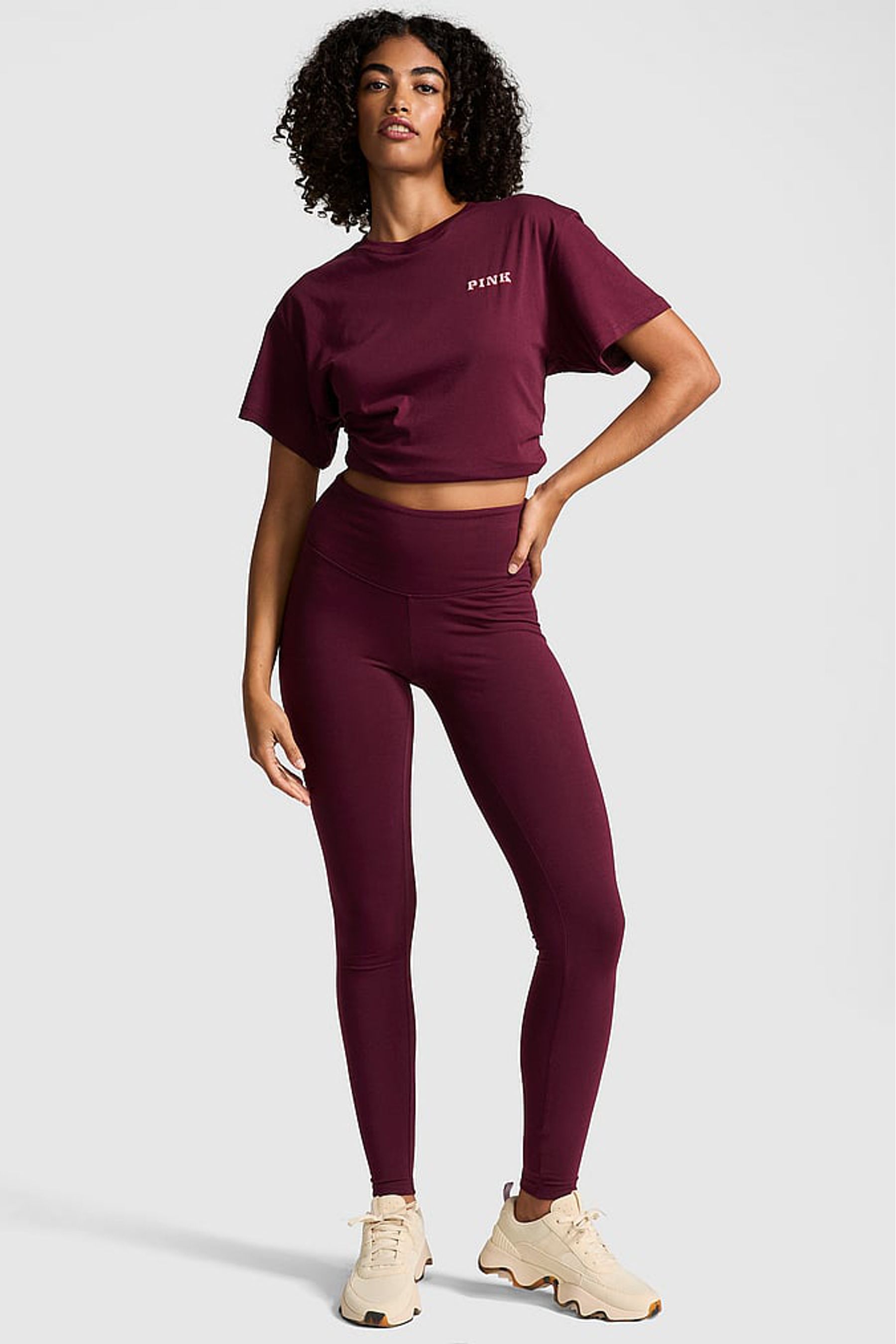 Pink and purple company leggings shop