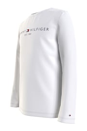 Tommy Hilfiger White Unisex Essential Long Sleeved T-Shirt - Image 3 of 7