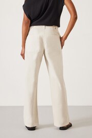 Hush Natural Kia Washed Baker Trousers - Image 2 of 5