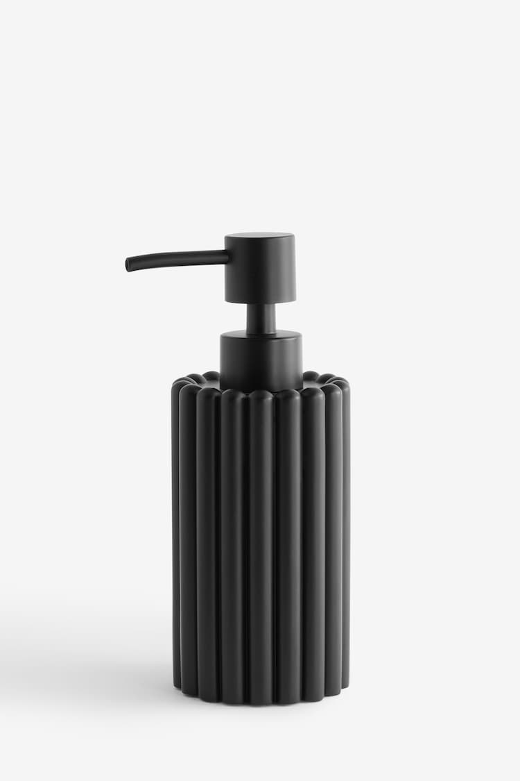 Black Rib Soap Dispenser - Image 3 of 3