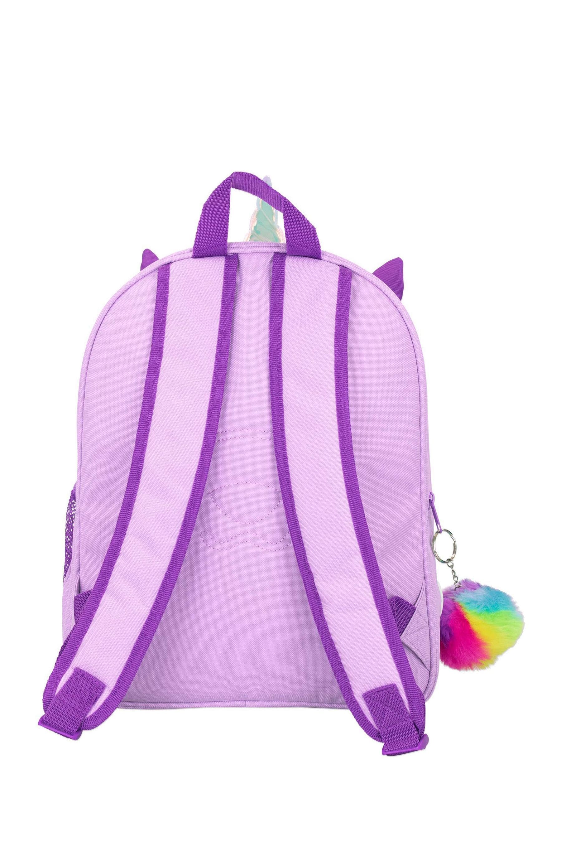 Buy Harry Bear Purple Unicorn Backpack with Pom Pom Keyring from the Next UK online shop