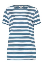 Long Tall Sally Blue 100% Cotton Stripe T-Shirt 2 Pack - Image 7 of 8