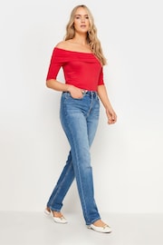 Long Tall Sally Red Bardot Top - Image 2 of 5