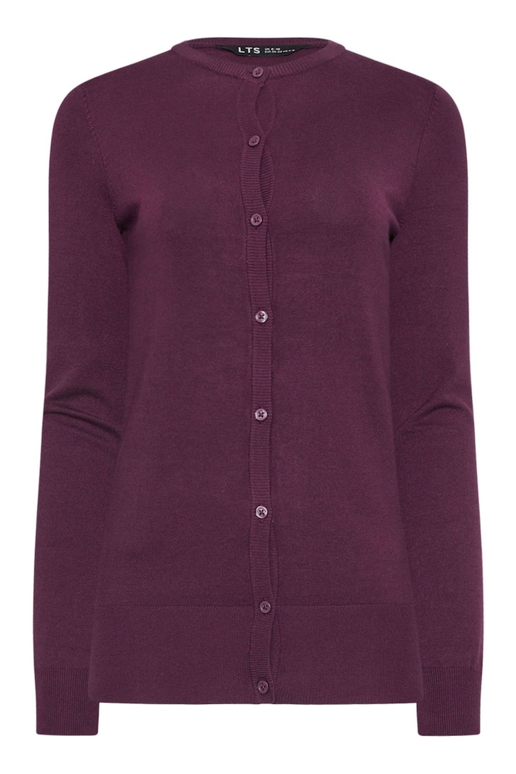 Long Tall Sally Dark Red Crew Neck Cardigan - Image 5 of 5