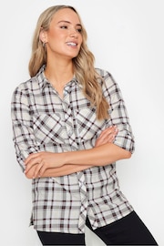 Long Tall Sally White Check 100% Cotton Shirt - Image 1 of 6