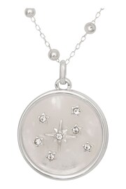 Caramel Jewellery London Silver Tone Constellation White Quartz Layered Necklace - Image 3 of 6