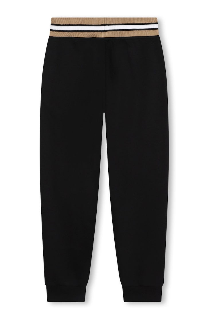 BOSS Black Logo Joggers With Stripe Waistband Detail - Image 2 of 2