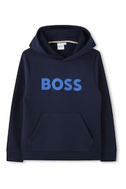 BOSS Blue Logo Hoodie - Image 1 of 2