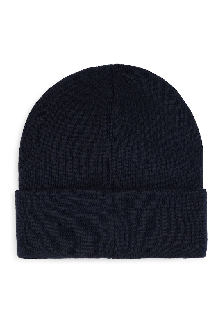 KENZO KIDS Blue Knitted Logo Beanie Hat - Image 2 of 4