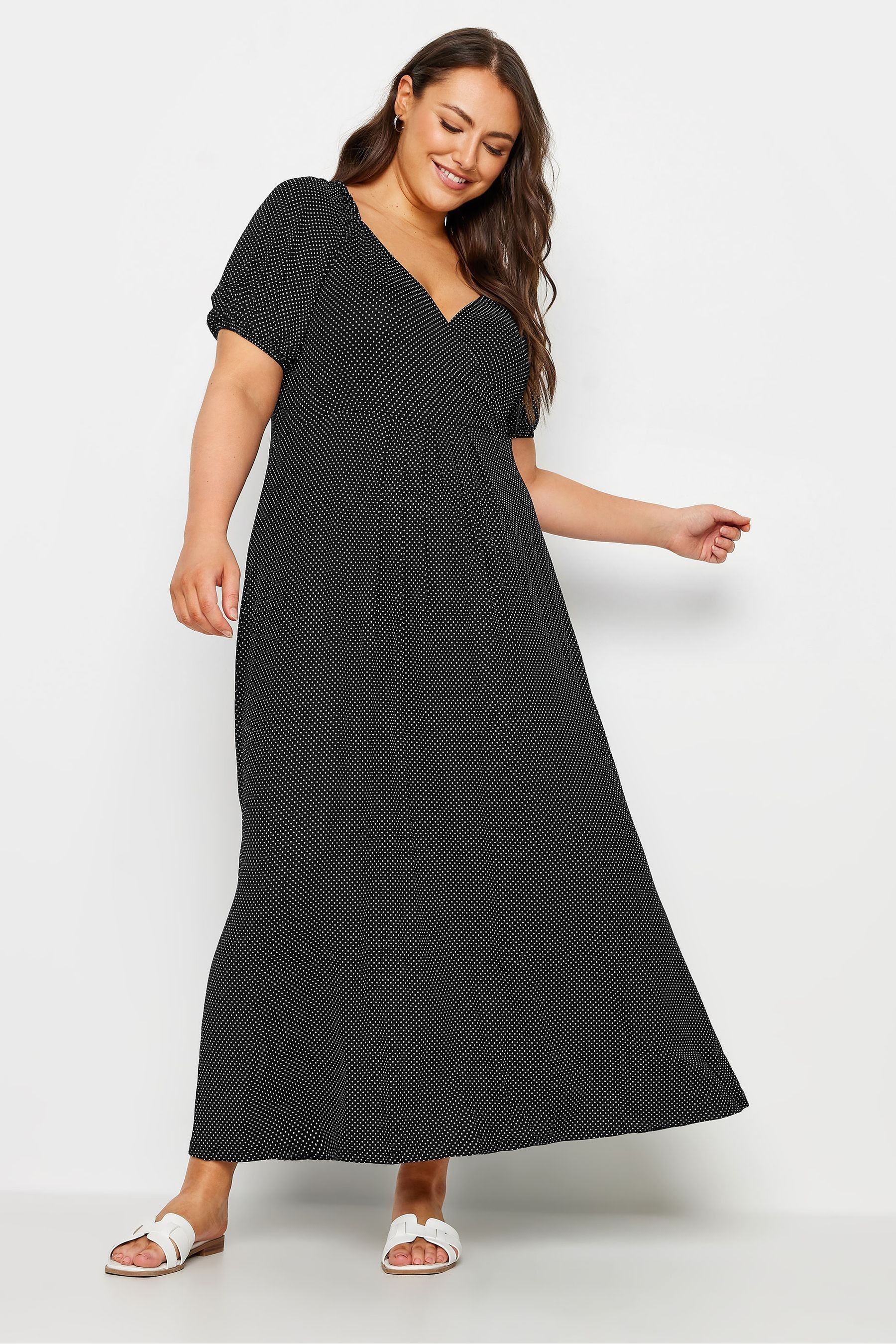 Next polka dot wrap dress cheap