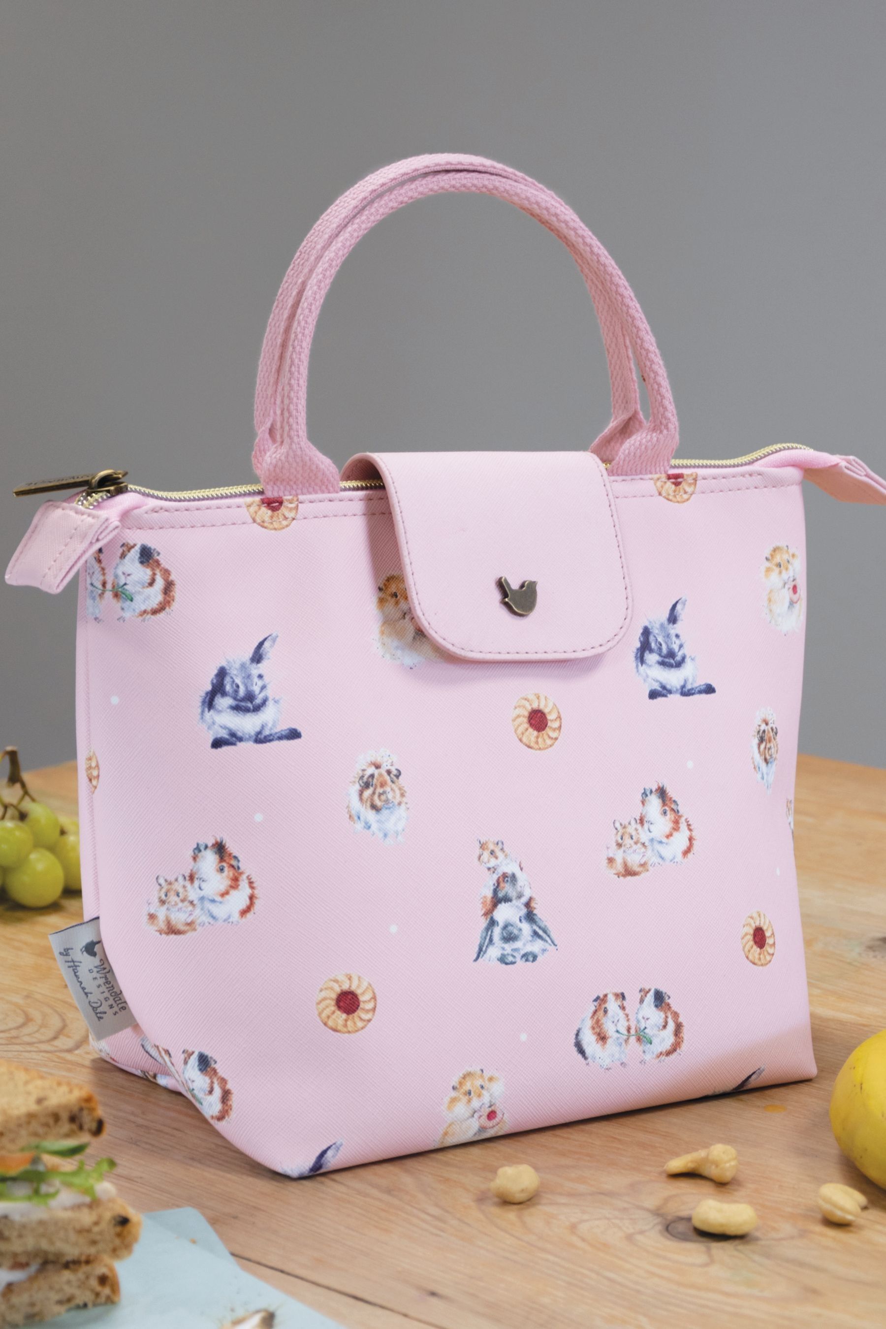 Wrendale Pink Insulated Lunch Bag