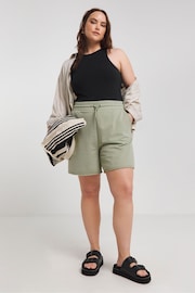 Simply Be Green Distressed Shorts - Image 1 of 4