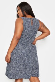 Yours Curve Blue Sleeveless Swing Dress - Image 2 of 5