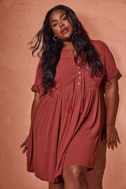 Yours Curve Red Desert Dress - Image 1 of 6