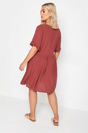 Yours Curve Red Desert Dress - Image 4 of 6