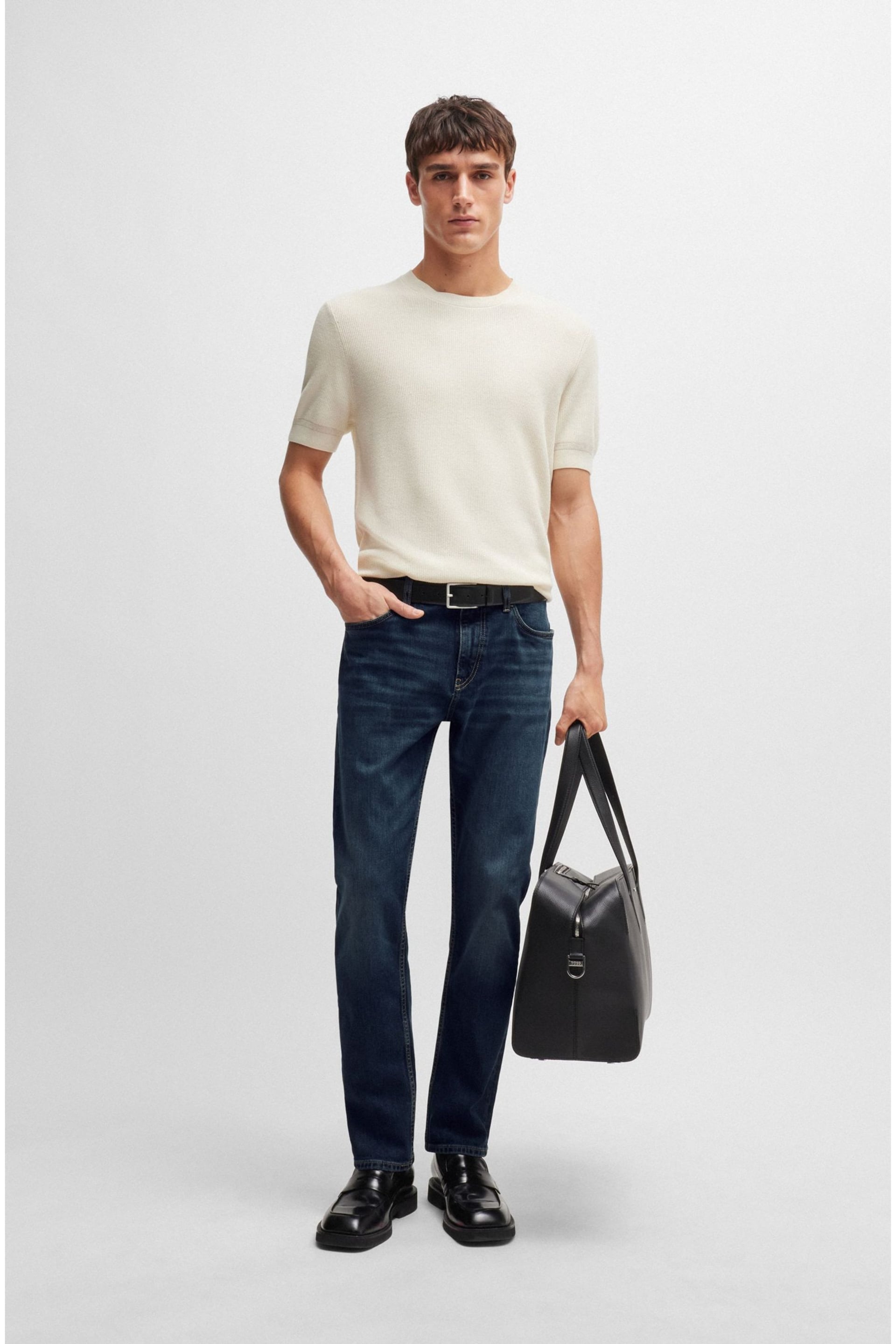 BOSS Blue Slim Fit Jeans in Comfort Stretch Denim - Image 1 of 5