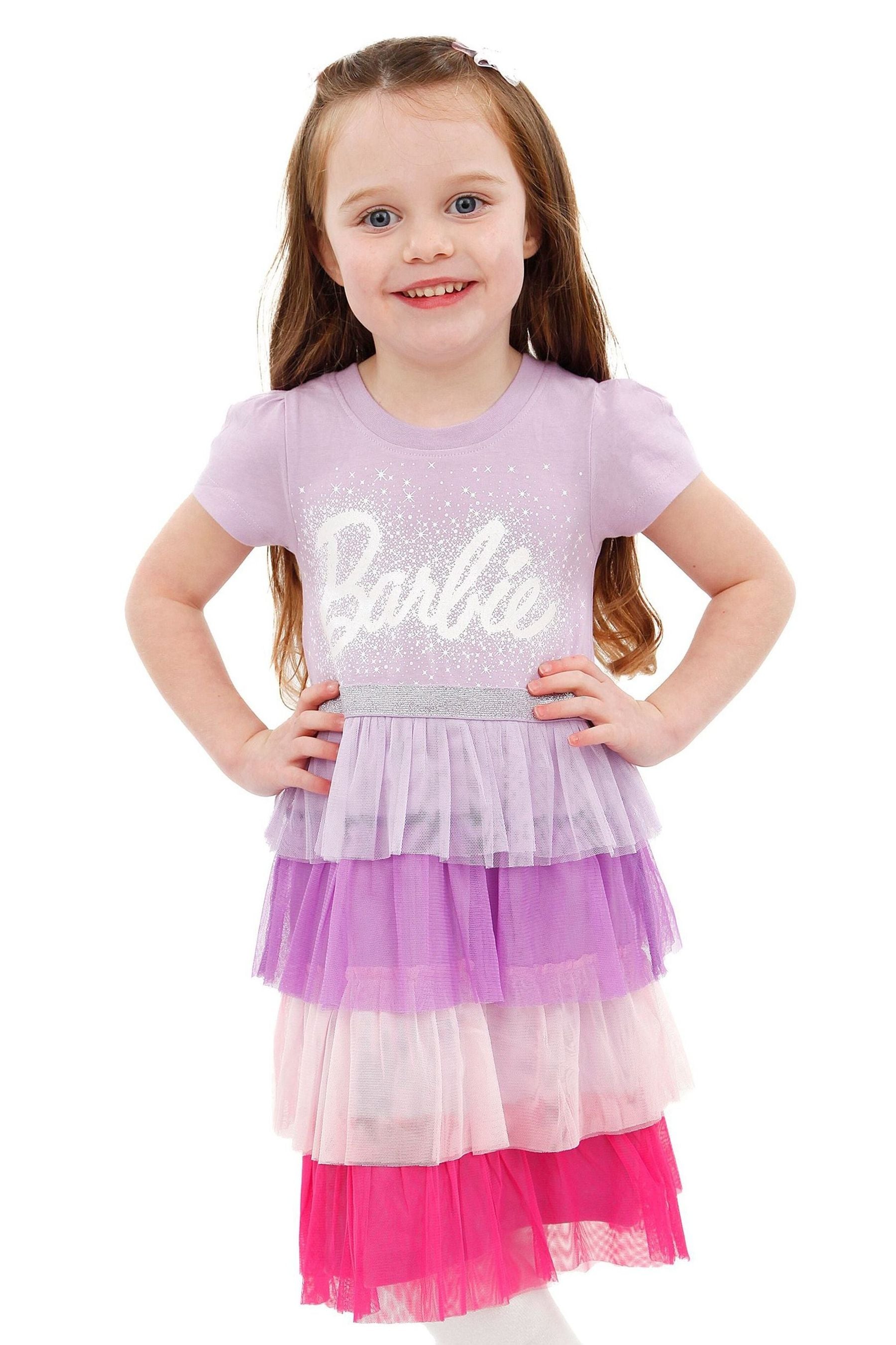 Buy Character Purple Barbie Tulle Party 100 Cotton Dress from the Next UK online shop