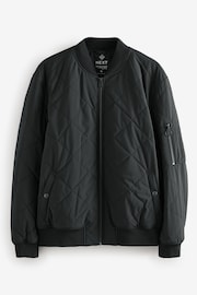 Black Diamond Quilted Bomber Jacket - Image 7 of 12