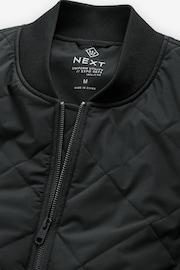 Black Diamond Quilted Bomber Jacket - Image 9 of 12