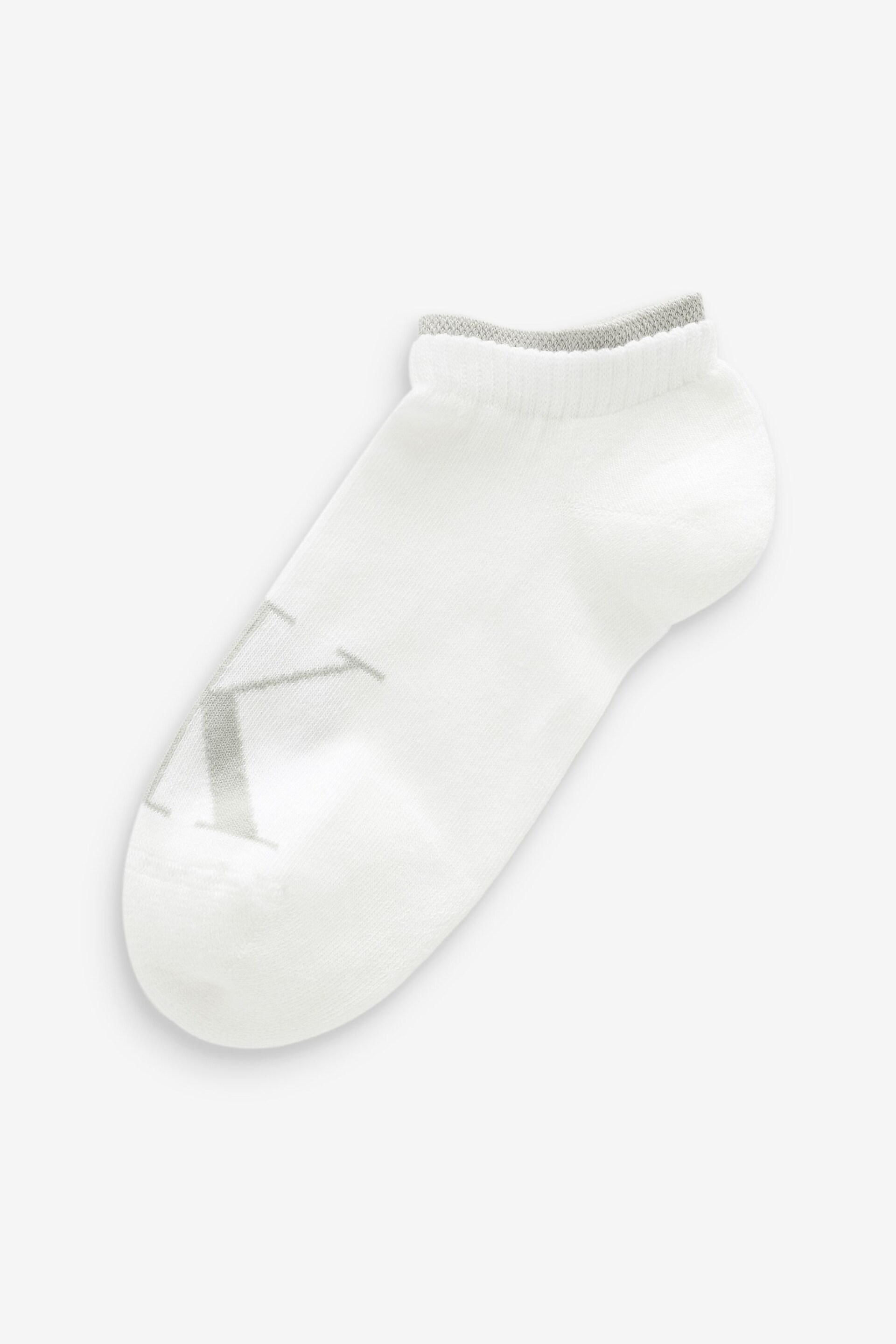 Calvin Klein White Womens Sneaker Socks 2 Pack - Image 2 of 3