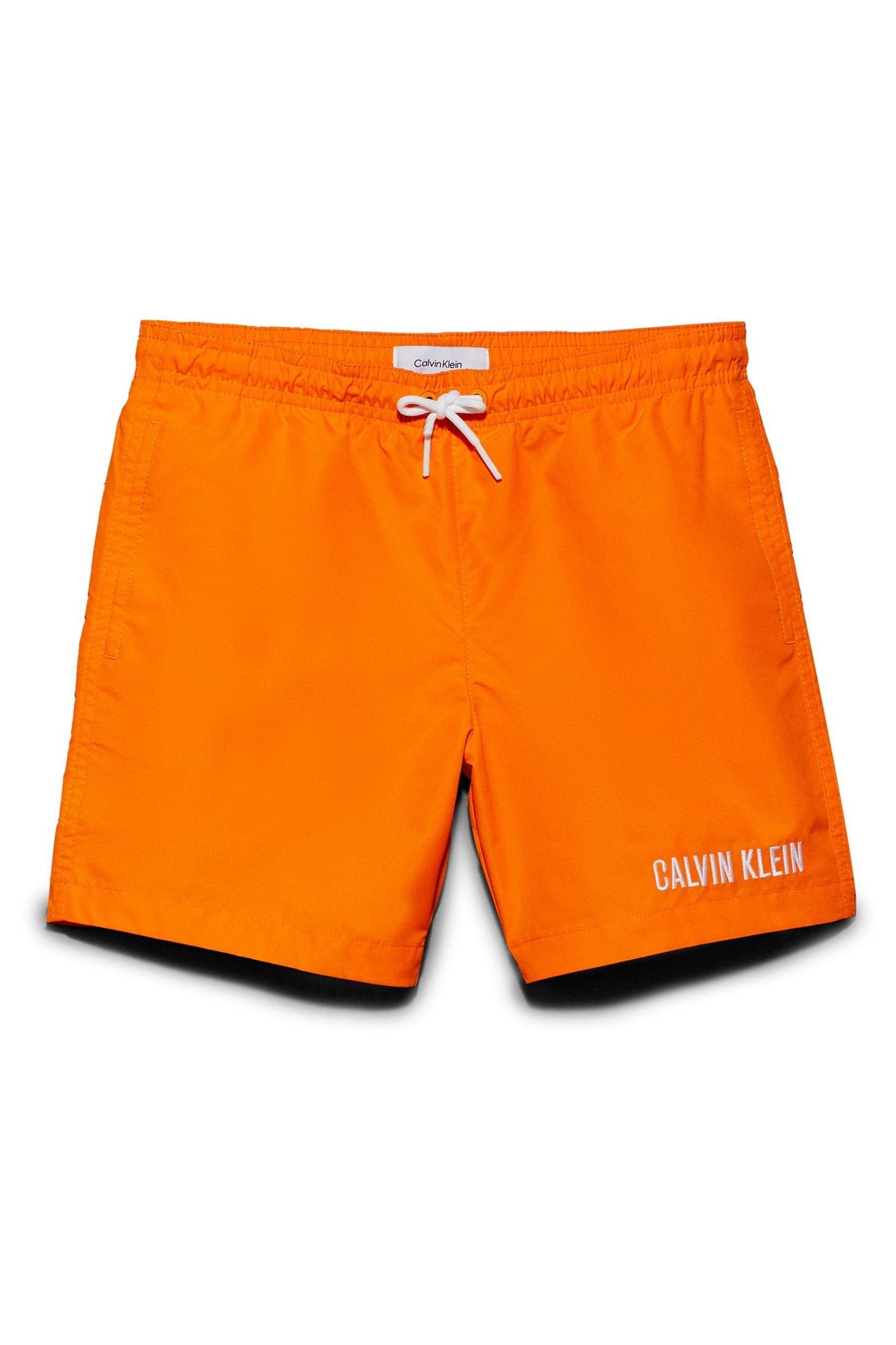 Buy Calvin Klein Orange Drawstring Swim Shorts from Next USA